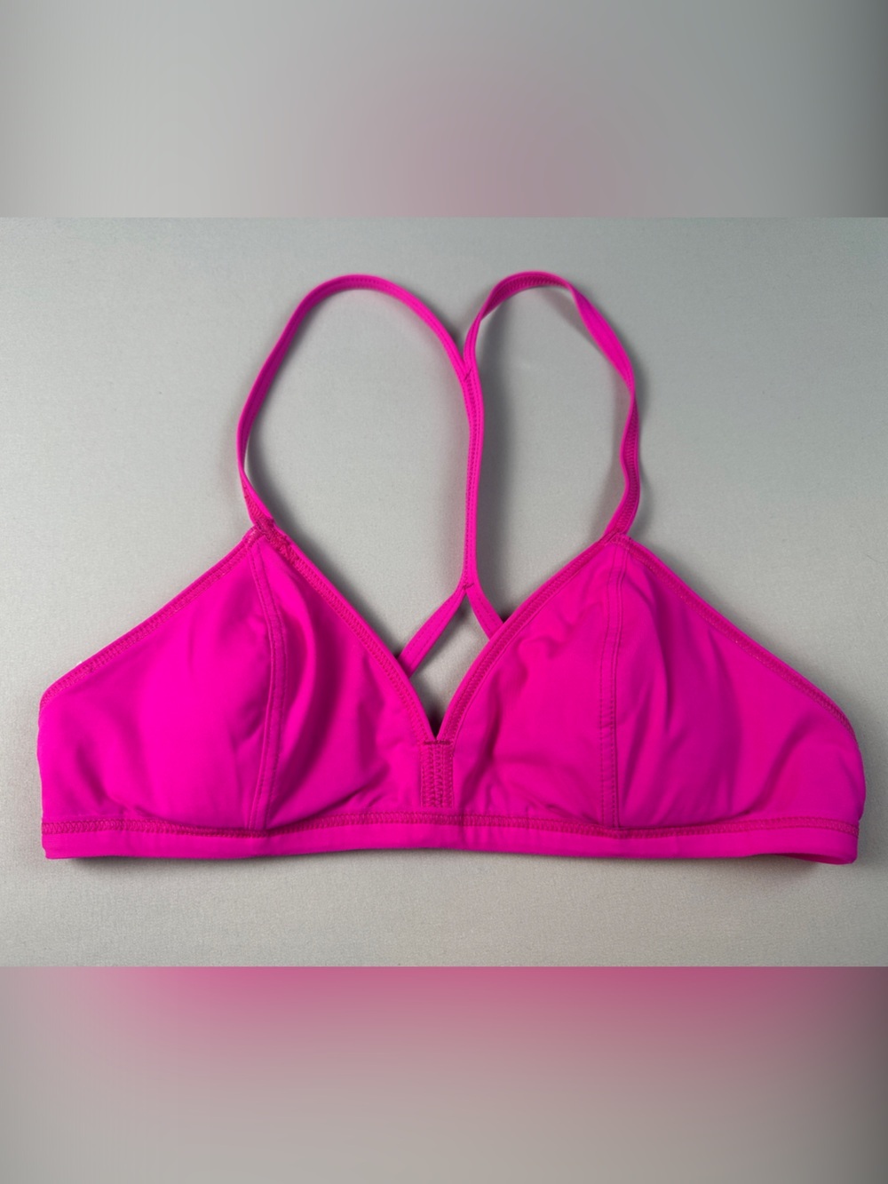Oakley Bikini Top Small Bright Hot Pink Padded Swim Beach